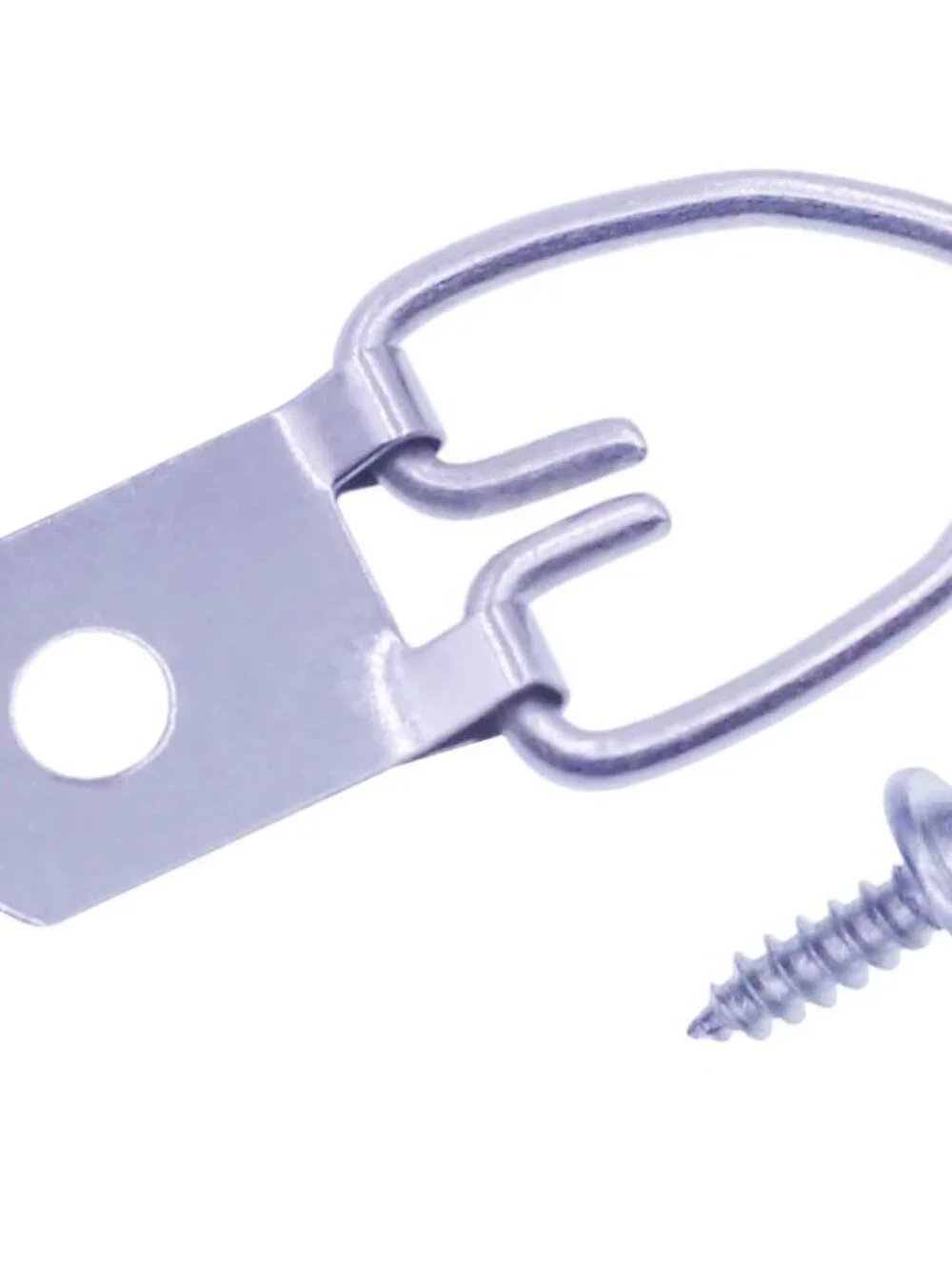 D-Ring Picture Hangers with Screws, 50 Pcs Single Hole Picture Hanging Hardware,